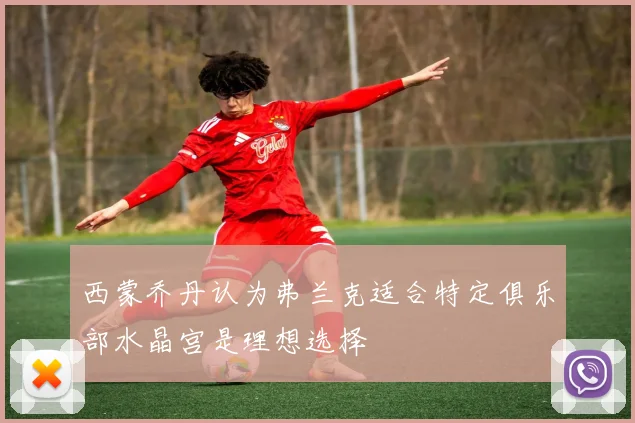 西蒙乔丹认为弗兰克适合特定俱乐部水晶宫是理想选择